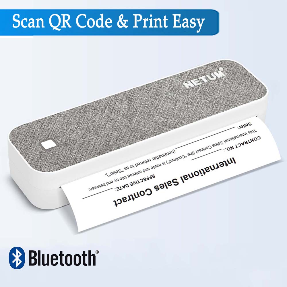Commercial Document Printing - Impresora térmica portátil A4, Bluetooth y