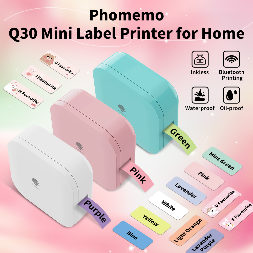 Commercial Printing Paper - Impresora de etiquetas térmica inalámbrica Phomemo