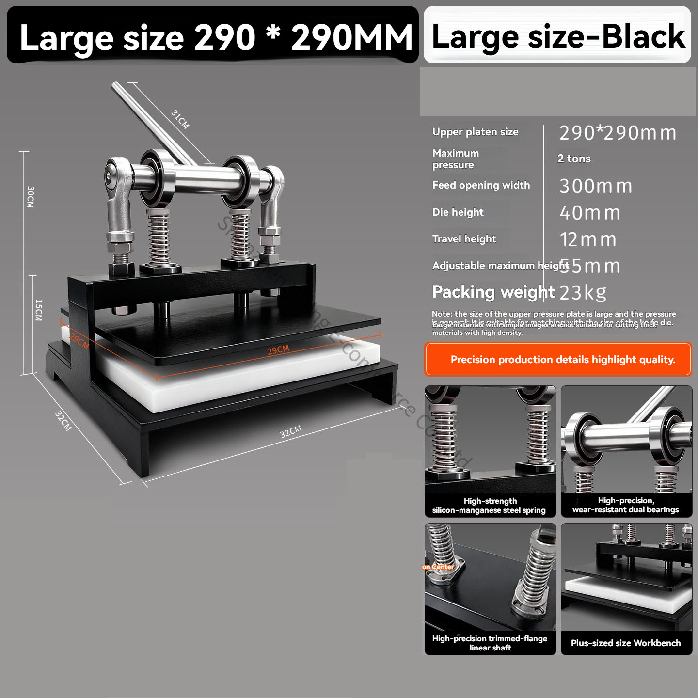 Die Cutting Machine - Máquina de corte manual 290x290 para