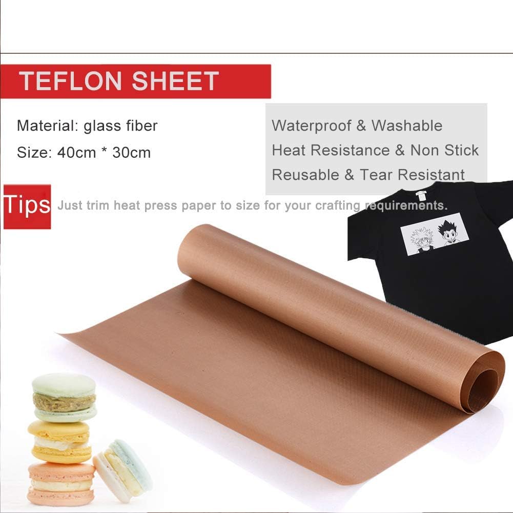 Heat Press Teflon Sheet - Hoja Te-flon para prensa de calor,