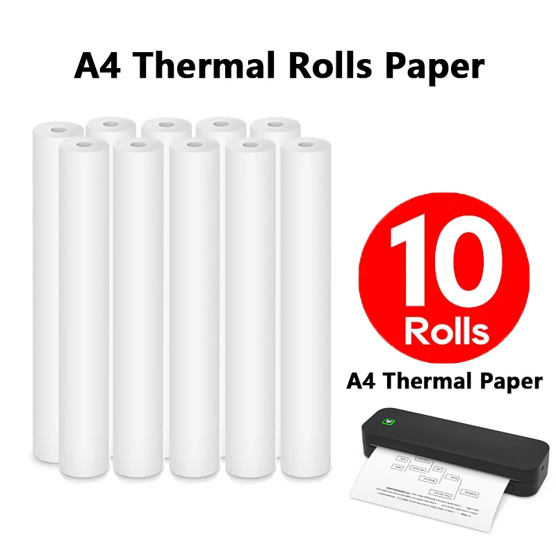 Commercial Document Printing - Rollos de papel térmico A4, 1/2/4/10
