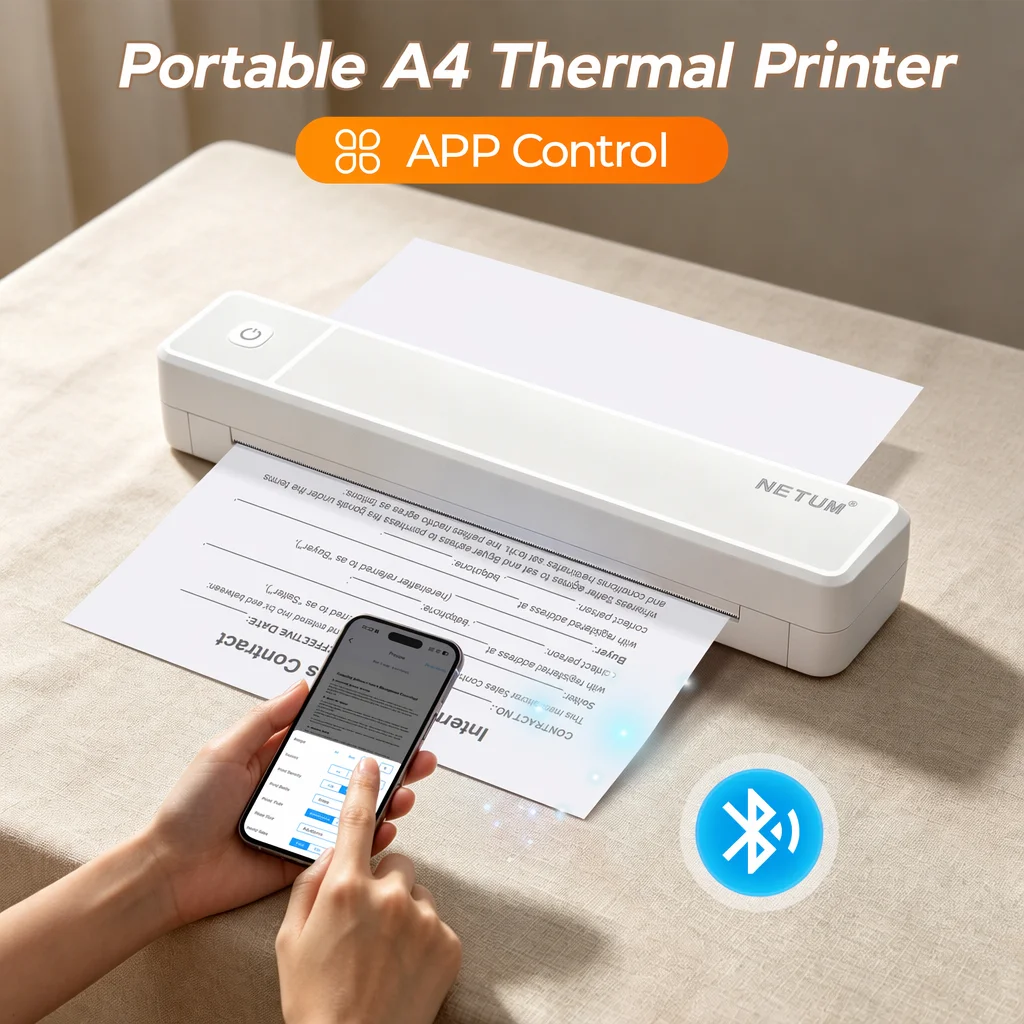 Commercial Printing Paper - Mini impresora térmica A4 compatible con