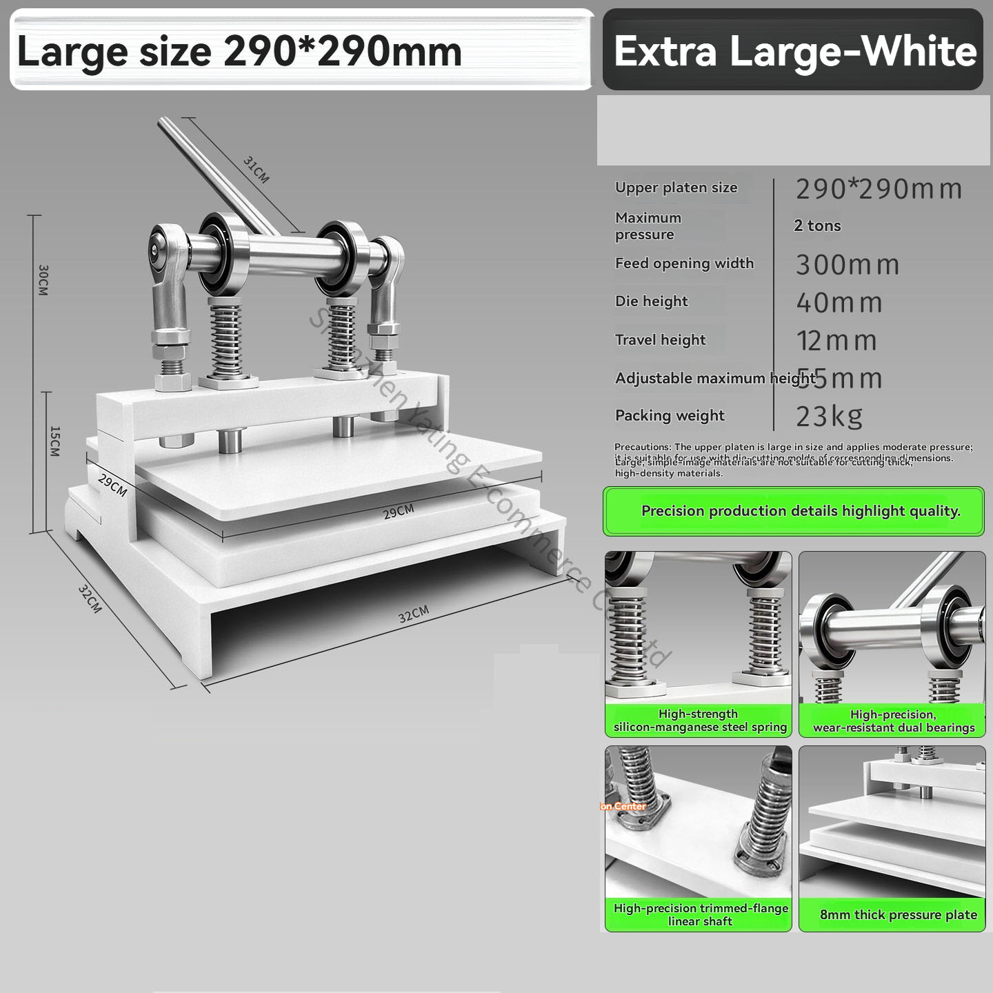 Máquina de corte manual 290x29 - Die Cutting Machine reseña y precio
