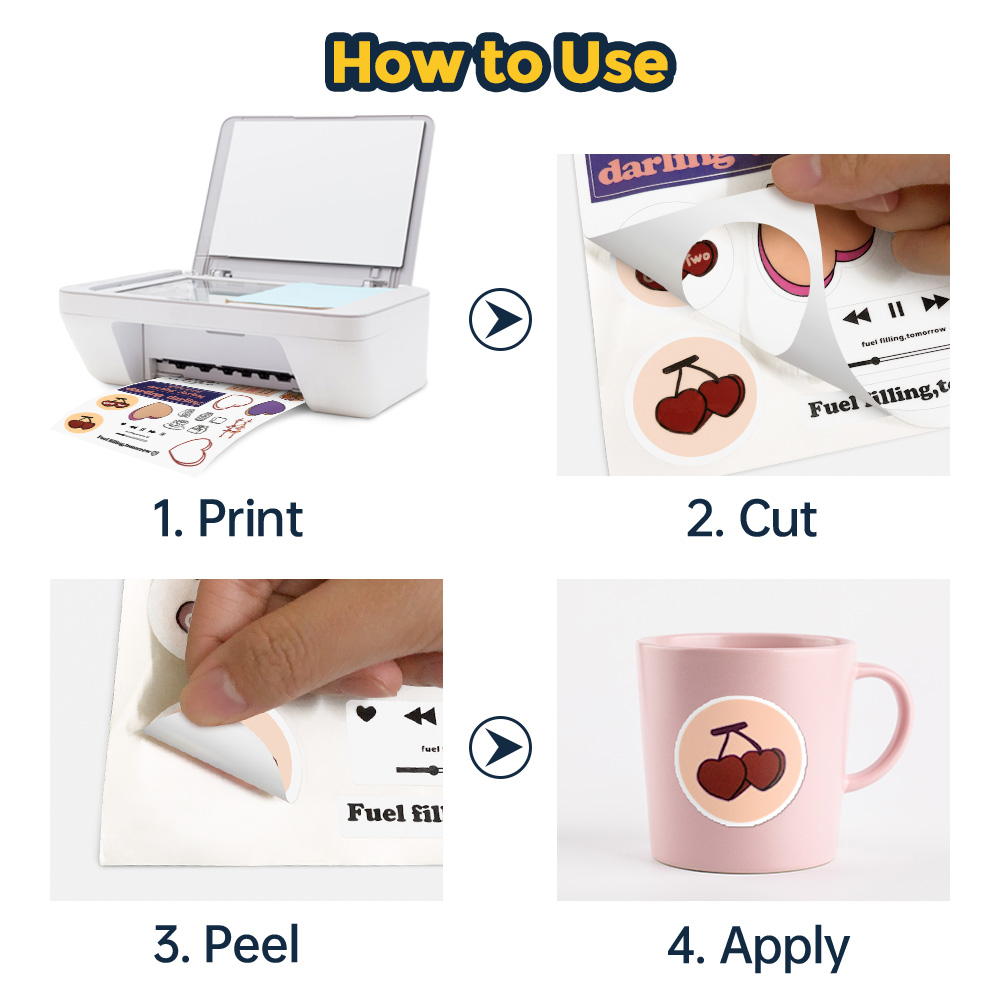 20/50 hojas de papel adhesivo  - Commercial Printing Paper reseña y precio